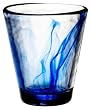 Bormioli Rocco Murano Rocks Glasses, Set of 4, Gift Boxed, Cobalt Blue