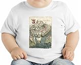 Medieval town drawing オーガニックベビーTシャツ 12 - 18 Months