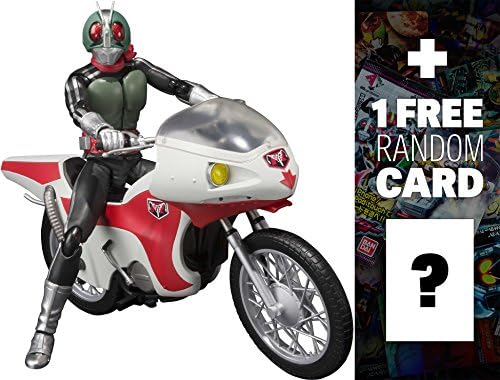 New Rider 1 &amp; New Cyclone Kamen Rider Ichigo: Tamashii Nations S.H. Figuarts Action Figure + 1 FREE Official Japanese Kamen Rider Trading Card Bundle