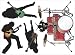 Easy Stick 4 Piece Rockin Band - Vinyl Wall Art Decal