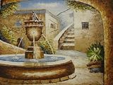 20X24 inch Seacape Hand-painted Oil Painting Rome Foundtain