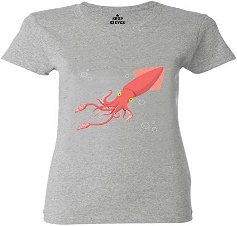 VIPxmax Art Cuttlefish Pastel Painting Cotton Sports Regular Short Sleeve Women T-shirt Size XXL