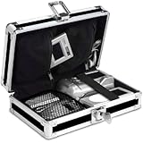 Vaultz Locking Gadget Box, Black with Chrome Accents, 5.5 x 8.25 x 2.25 Inch - Exterior Dimensions (VZ01269)