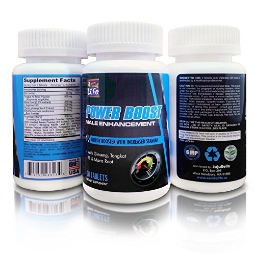 POWER BOOST MALE ENHANCEMENT with Ginseng, Tongkat Ali Root, Maca Root, L-Arginine, Ginseng & Oyster Extract. Best Testosterone Libido Booster Formula Increase Stamina, Size & Energy - 60 Tablets. POWER BOOST MALE ENHANCEMENT with Ginseng, Tongkat Ali Root, Maca Root, L-Arginine, Ginseng & Oyster Extract. Best Testosterone Libido Booster Formula Increase Stamina, Size & Energy - 60 Tablets.