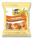Oskri Dried Fruit, Apricots, 3.5-Ounce Bags (Pack of 12)