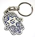 Hamsa CHAI Star of David Israel Judaica Key Ring Jewish Hebrew Travelers Prayer