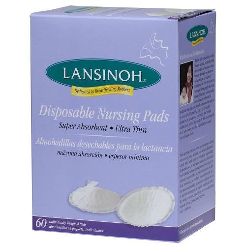 Lansinoh 20265 Disposable Nursing Pads, 60-Count Boxes (Pack of 4)