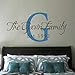 Family Name Decal Personalized Family Name Decal Monogram Established Date Vinyl Wall Decal Family Custom Decor