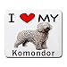 I Love My Komondor Mouse Pad
