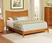 Twin Manhattan with Open Footrail (Caramel Latte) by Atlantic Furniture