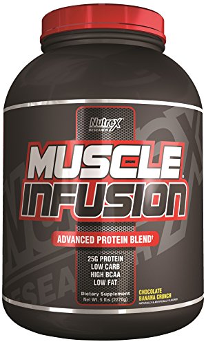 Nutrex Research Muscle infusion Chocolate, Banana Crunch, 5 Pound