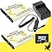 Two Halcyon 1200 mAH Lithium Ion Replacement Battery and Charger Kit + 32GB microSD Memory Card for Sony Cyber-shot DSC-TX66 18.2 MP Digital Camera and Sony NP-BN1