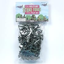 U.S. Military Strike Force: Set 60 Plastic Army Men ~ 2 inch 1/35th Figures