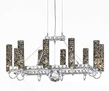 Schonbek EM2817SJ Silver / Smokey Jewel Strass Geometrix-Elements Crystal Ten Light Up Lighting Rect