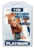 PLATINUM  Micro Secure Digital (Micro-SDC)  1 GB Speicherkarte (original Handelsverpackung)