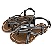 Girls Double Lines Ankle-Strap Gladiator Sandals (Toddler/Little Kid)