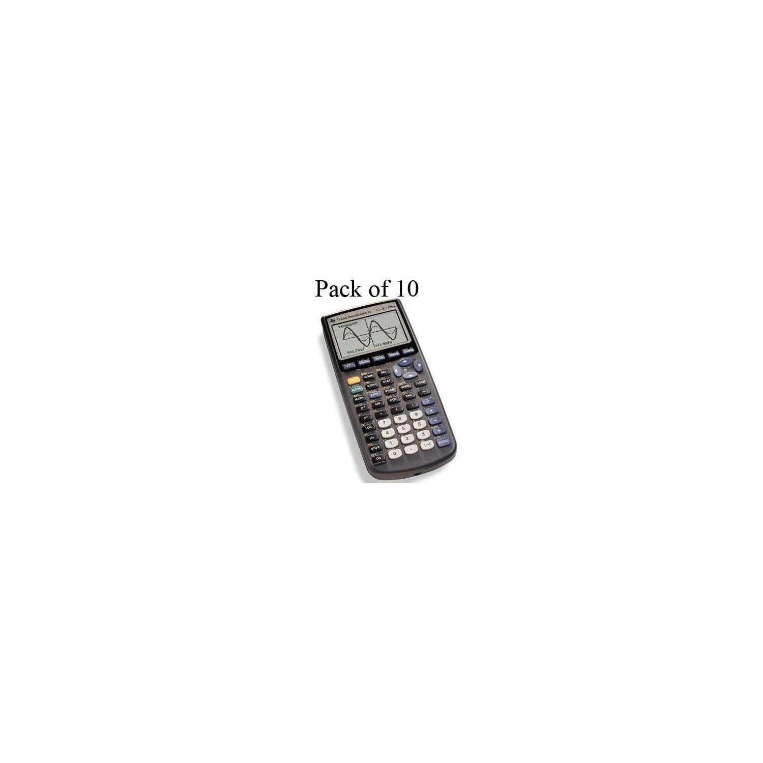 New Texas Instruments TI-83 Plus Teacher's Kit Graphic Calculator 16 Characters LCD Battery Powered