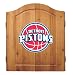 Imperial Detroit Pistons Licensed Solid Pine Cabinet and Bristle Dartboard Set