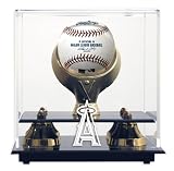 Golden Classic (BH-4 Gold Ring) Baseball Display Case with Anaheim Angels Logo