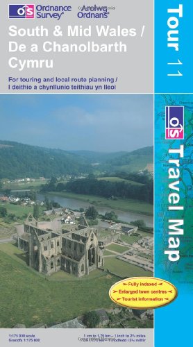 South and Mid Wales (OS Travel Series - Tourist Map) (OS Travel Map - Tour Map)