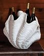 Polystone Scallop Wine Bottle Chiller Polystone Scallop Wine Bottle Chiller