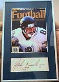 Mark Brunell autograph framed with Jacksonville Jaguars Beckett Football magazine cover