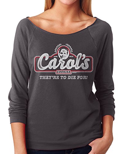 Superluxe™ Womens Carols Cookies Vintage Style Zombie Apocalypse Terry Top