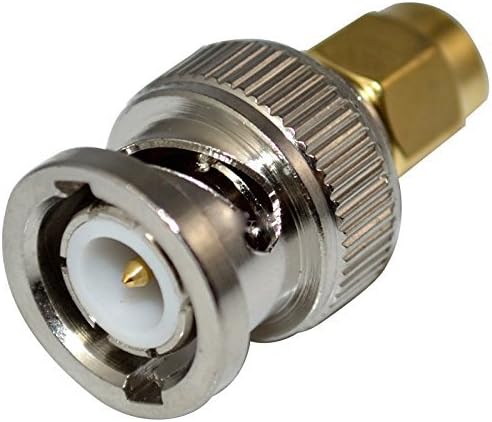 Generic SMA Male to BNC male straight RF connector Adapter 041 Silver