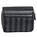 Buxton Womens RFID Identity Safe Card Wizard Wallet (Black Stripe)