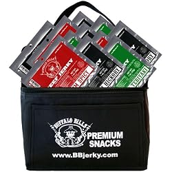 Buffalo Bills 1oz Beef Jerky 6-Pack Gift Cooler (filled with 18 assorted 1oz packs of Buffalo Bills Premium Beef Jerky)