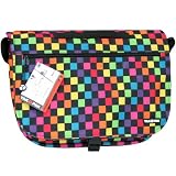 Shoulder Bag Black with Multi-Checks by Yak Pak