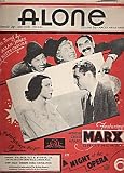 sheet music - Alone - words and music by arthur freed & nacio herb brown - as sung by allan jones and kitty carlisle - featuring the marx brothers