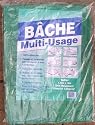 Heavy Duty Green Tarpaulin Ground Sheet 1.9m x 3m x 120gsm