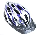 Raleigh Elite Macon Mens / Boys Bike Helmet in Silver and Blue (54 - 58cm)