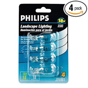 Philips Landscape Lighting 18-Watt 12-Volt Wedge Base Clear 4 Pack by