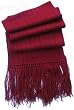 Handmade Lightweight Scarf - American Cranberry (100% Crocheted By Hand Border)