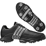 adidas Tour Traxion II Golf Shoe (Black/Black/Metallic Silver)- NEW!