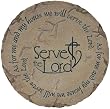 Serve the Lord Stepping Stone/Plaque with Wrought Iron Easel Stand