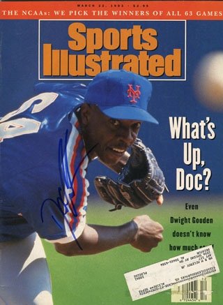 Dwight Gooden Autographed/Hand Signed Sports Illustrated - March 22, 1993