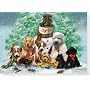 Puppies And Snowman Boxed Christmas Cards (Christm&hellip by Peter Pauper Press