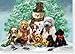 Puppies and Snowman Deluxe Boxed Holiday Cards (20 cards, 21 envelopes)