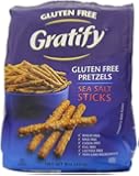 Gratify Gluten Free Pretzel Sticks, Sea Salt, 8 Ounce (Pack of 6)
