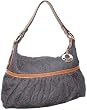 Fendi Dark Blue Denim With Orange Stitching Large Chef Bag 8BR448-VYA-F0AVJ