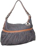 Fendi - Fendi Dark Blue Denim With Orange Stitching Large Chef Bag 8BR448-VYA-F0AVJ