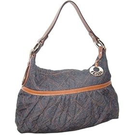 Fendi Dark Blue Denim With Orange Stitching Large Chef Bag 8BR448-VYA-F0AVJ