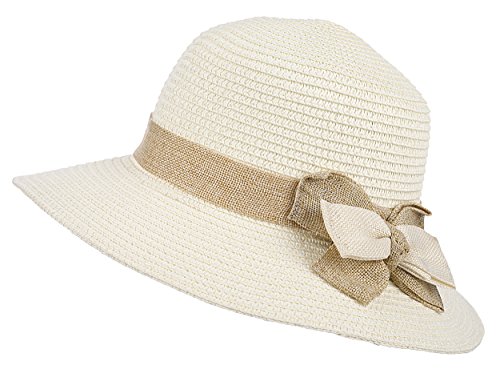 Kaisifei Womens Beach Braid Straw hat