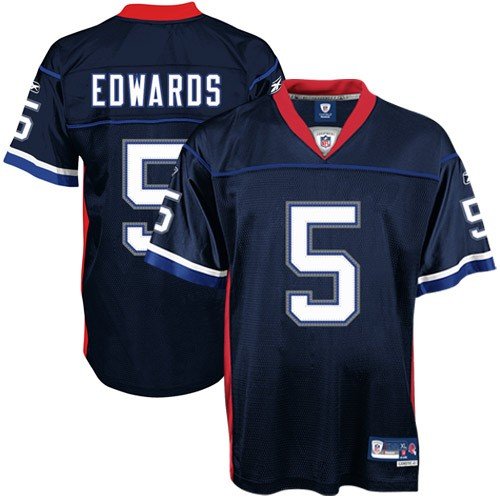 Trent Edwards Reebok NFL Navy Premier Buffalo Bills Jersey - X-Large