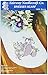 Fairway 16236 Dresser Scarf, Bonnet Flower Basket Design, White, Perle Edge