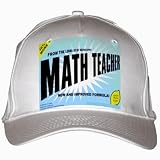 FROM THE LOINS OF MY MOTHER COMES MATH TEACHER White Hat / Baseball Cap