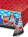 Flaming Fire Truck Plastic Tablecover 54